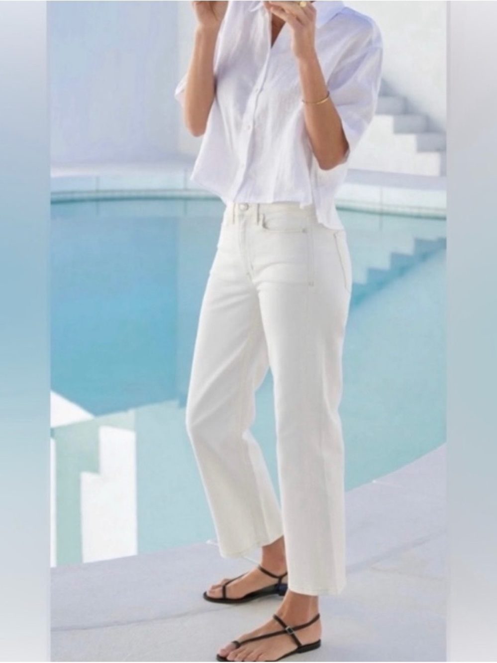 AYR The Easy Easy Jean in Sea Salt Size 23 NWOT